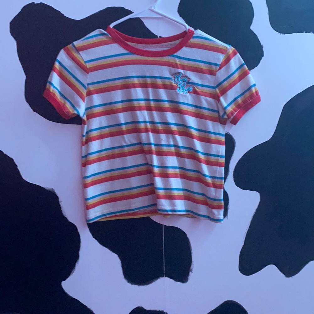 Rainbow Cropped Shirt